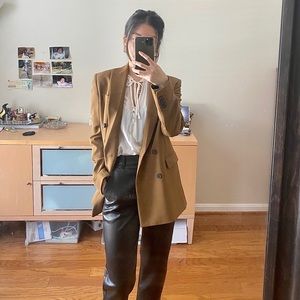 ZARA BROWN BLAZER XS